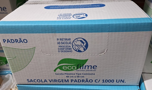 SACOLA BRANCA LIGHT 48X58CMC/1000 ( MIC 2.2)
